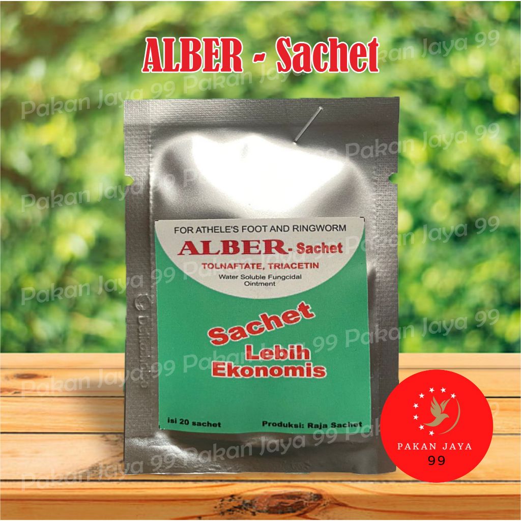 READY ALBER-T ALBERT RUDI JAYA 1 SACHET SALEP OBAT AYAM BURUNG SAKIT KOREP KURAP KURAB BURAS PUTIH