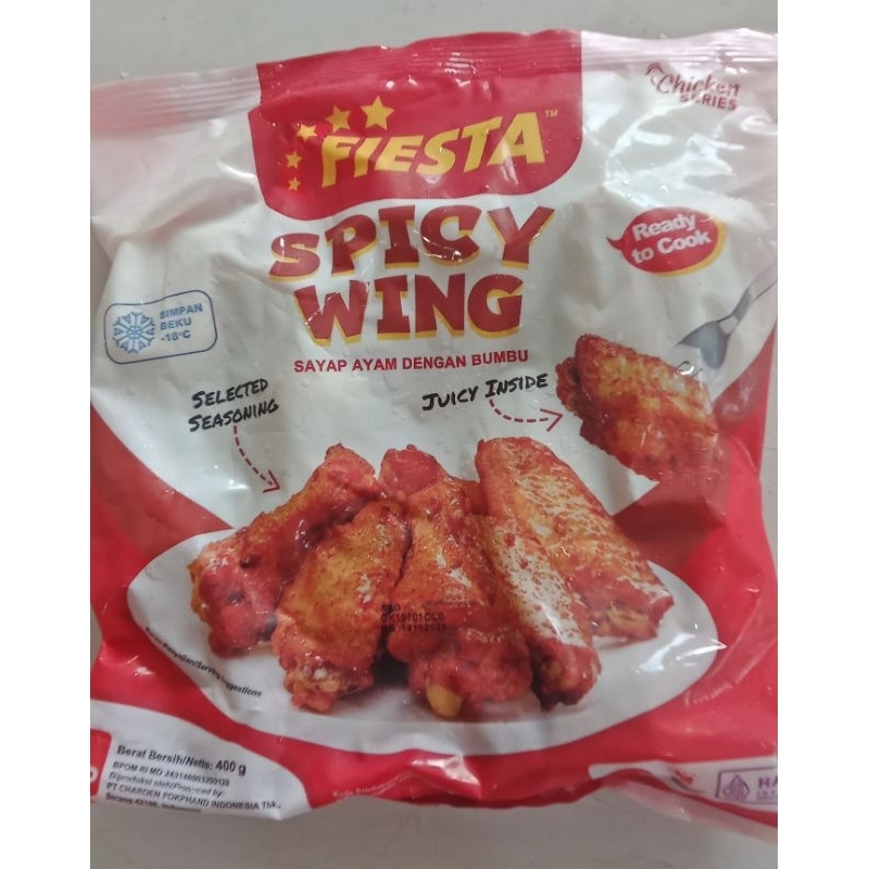 

Fiesta spicy wing 400gr /sayap ayam dengan bumbu