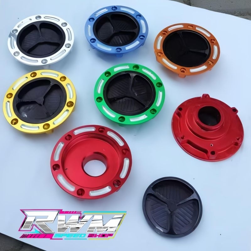 Fuel Cap Tutup Tangki Ninja 250 Fi / Ninja 250 Karbu Tutup Tangki Ninja CNC Full Alumunium