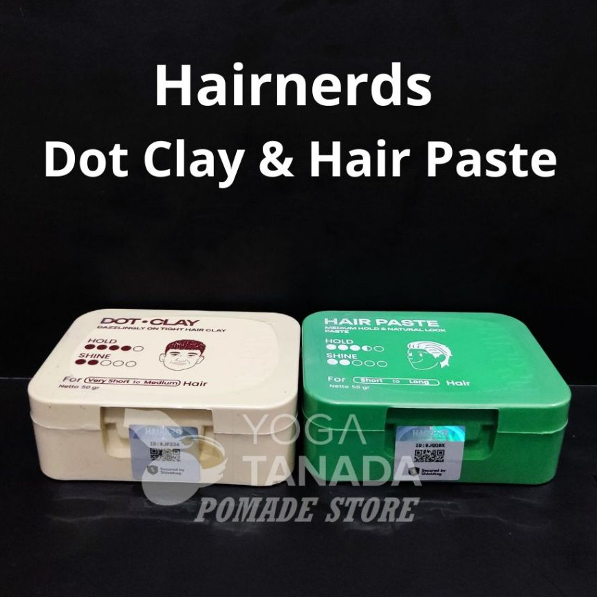 HAIRNERDS PASTE PROFESSIONAL HAIR PASTE MATTE DOT CLAY POMADE 50 GRAM FREE SISIR