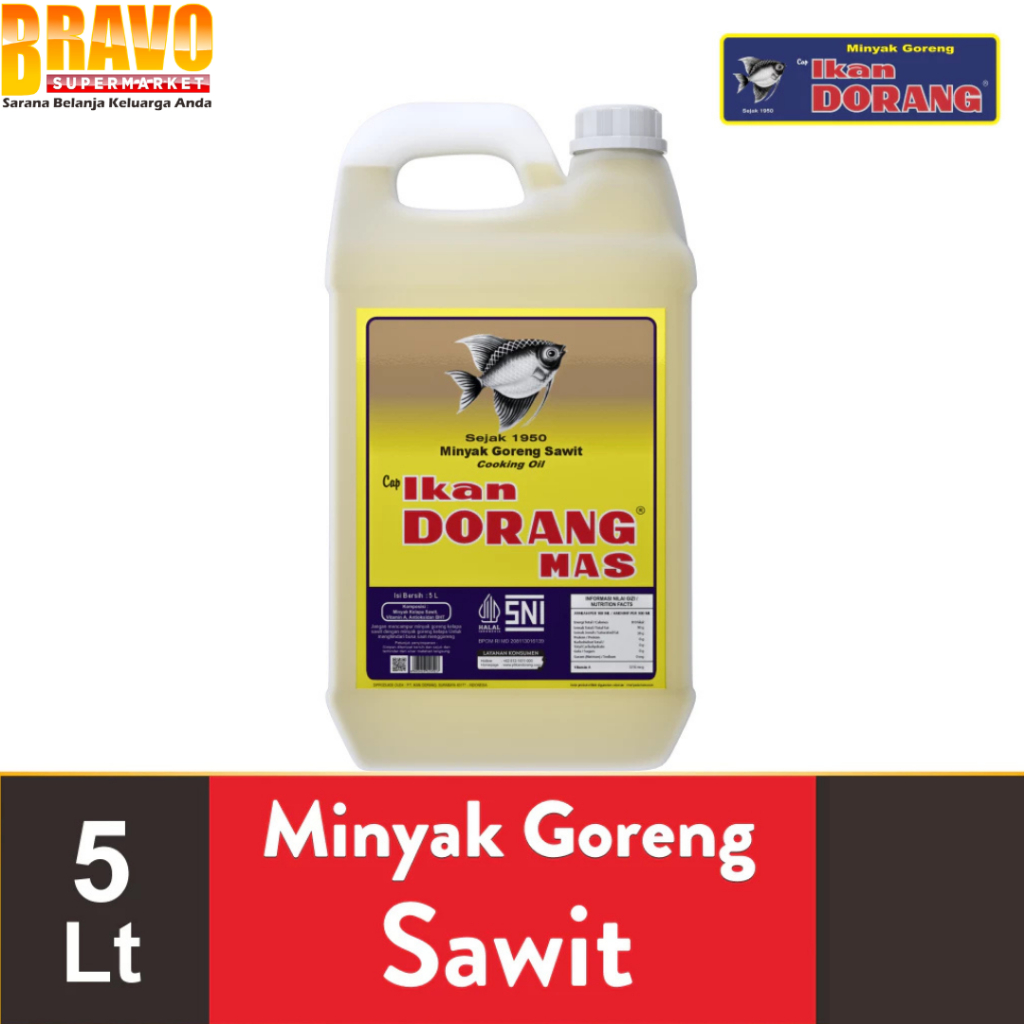 

Bravo Bojonegoro - Ikan Dorang Mas - Minyak Goreng Sawit 5 Liter