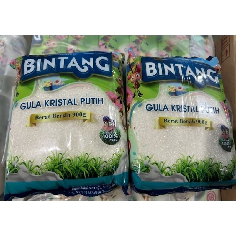 

[Paket isi 2] Gula Bintang 900gr Gula Pasir Premium