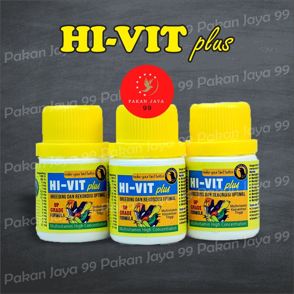 READY HI VIT PLUS NUTRIBIRD VITAMIN DOSIS TINGGI UNTUK SEMUA BURUNG BREEDING TERNAK
