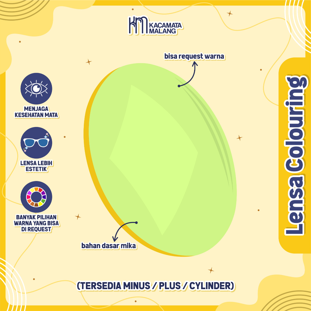 Kacamata Malang - Lensa Warna