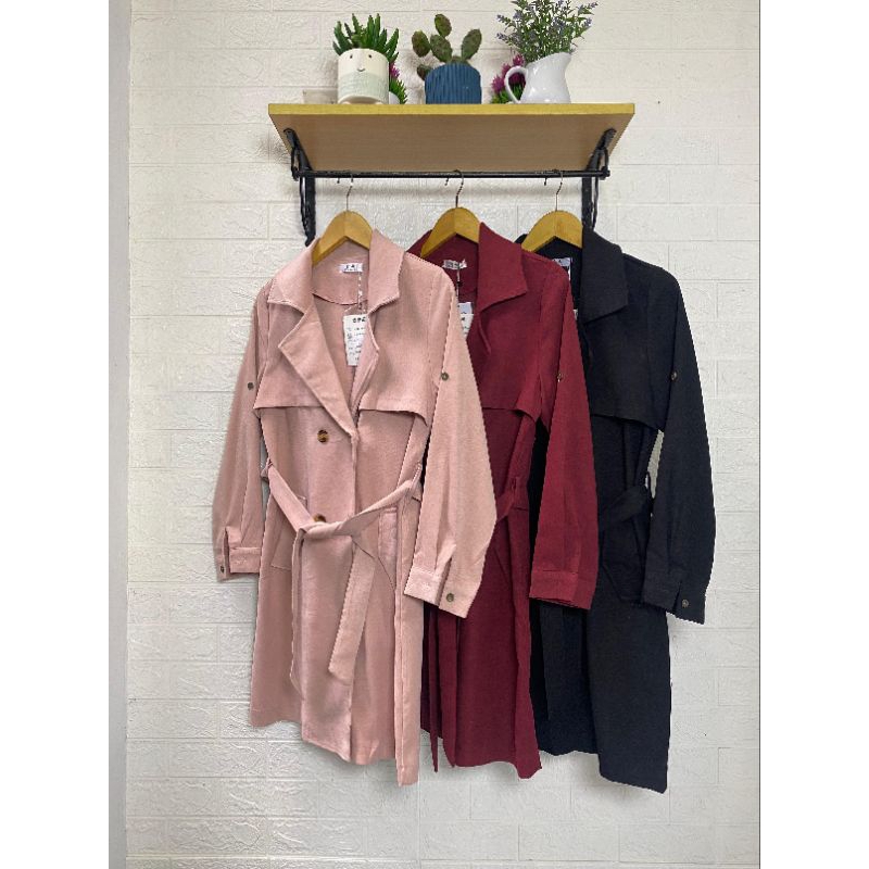 [BZ-41] Midi Outer Blazer Katun drill Wanita Premium