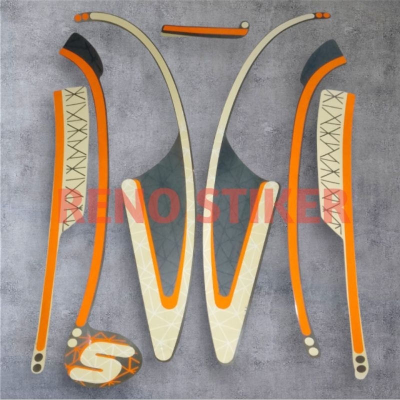 striping Lis stiker Honda Scoopy Fashion 2023 brown coklat /striping Scoopy Fashion 2023 /Scoopy 202