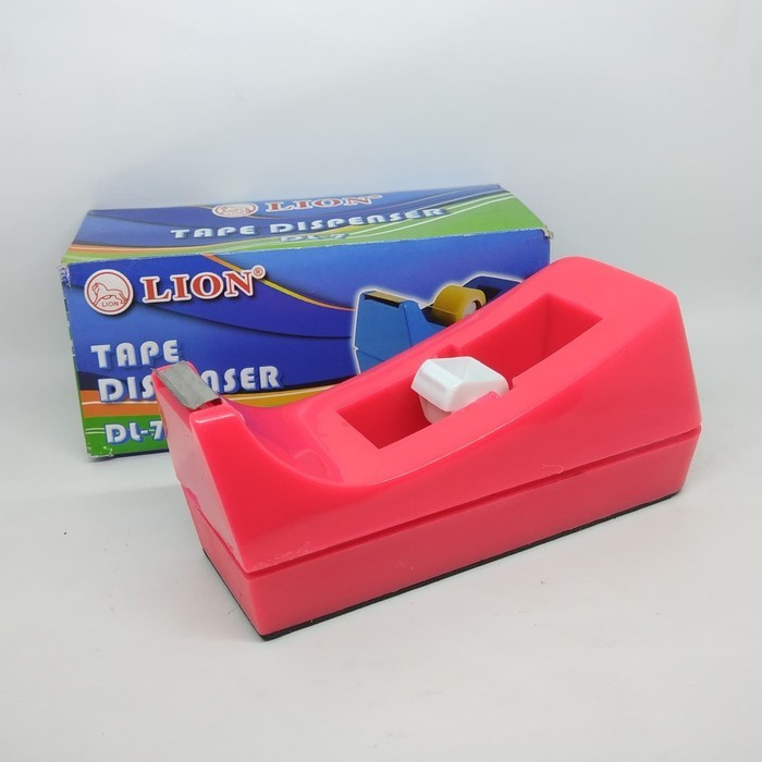 

Tape Dispenser Lion DL-7 / Tape Dispenser Lion Tanggung / Tempat Solatip Kecil