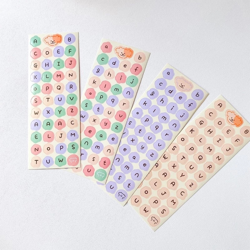 

1Pc CUTE ALPHABET Sticker Deco DIY Planner BUJO Stiker Aesthetic 1 Lembar R440