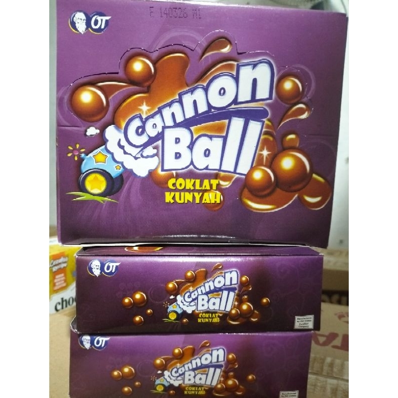 

Cannon Ball Coklat Kunyah/permen lunak coklat/Cannon ball