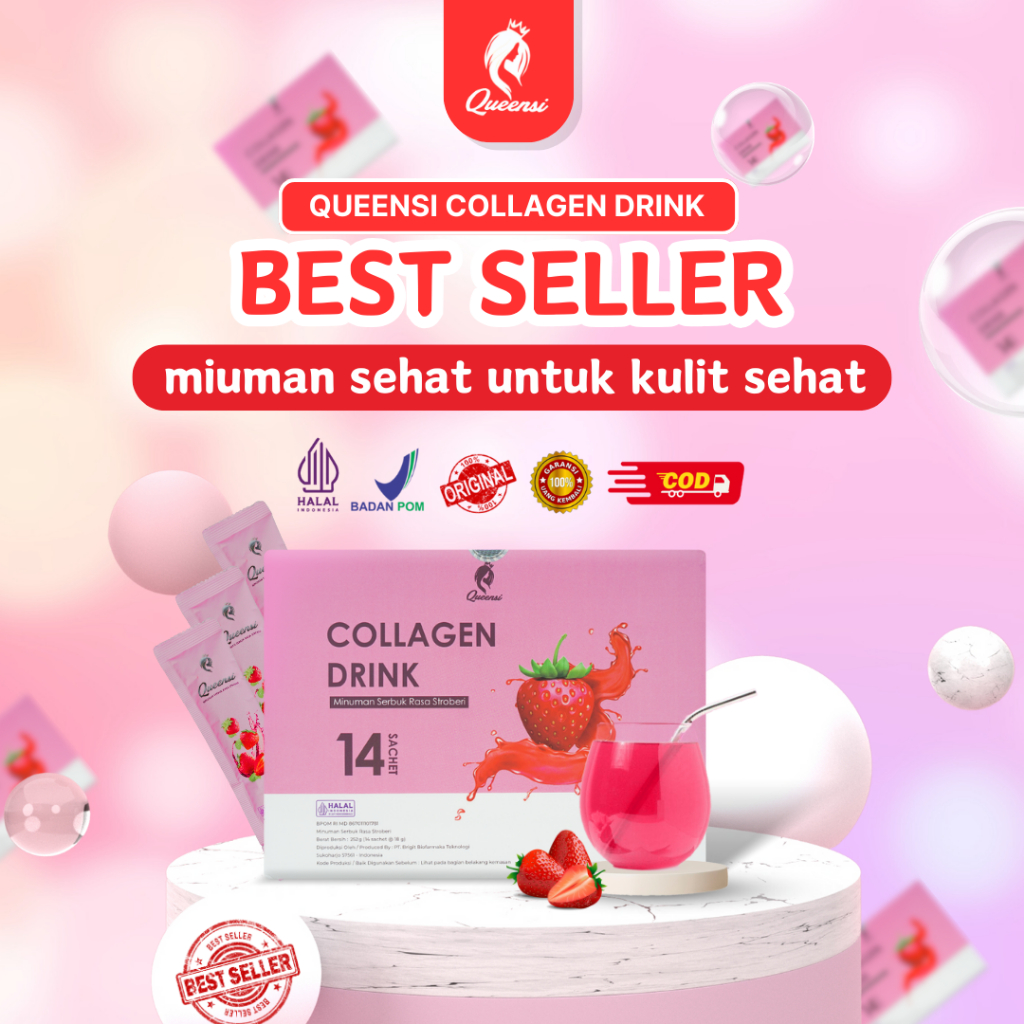 QUEENSI COLLAGEN DRINK Pencerah kulit