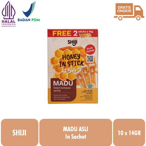 

Shiji Madu Asli Murni Kemasan Sachet 14gr x 12s HALAL