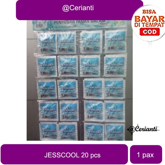 

JESSCOOL penyegar panas dalam isi 20 tablet eff_Cerianti