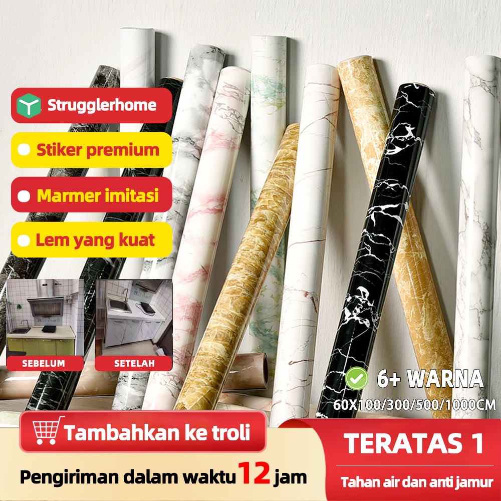 【strugglerhome】stiker wallpaper dapur wallpaper dapur anti minyak welpaper dinding dapur