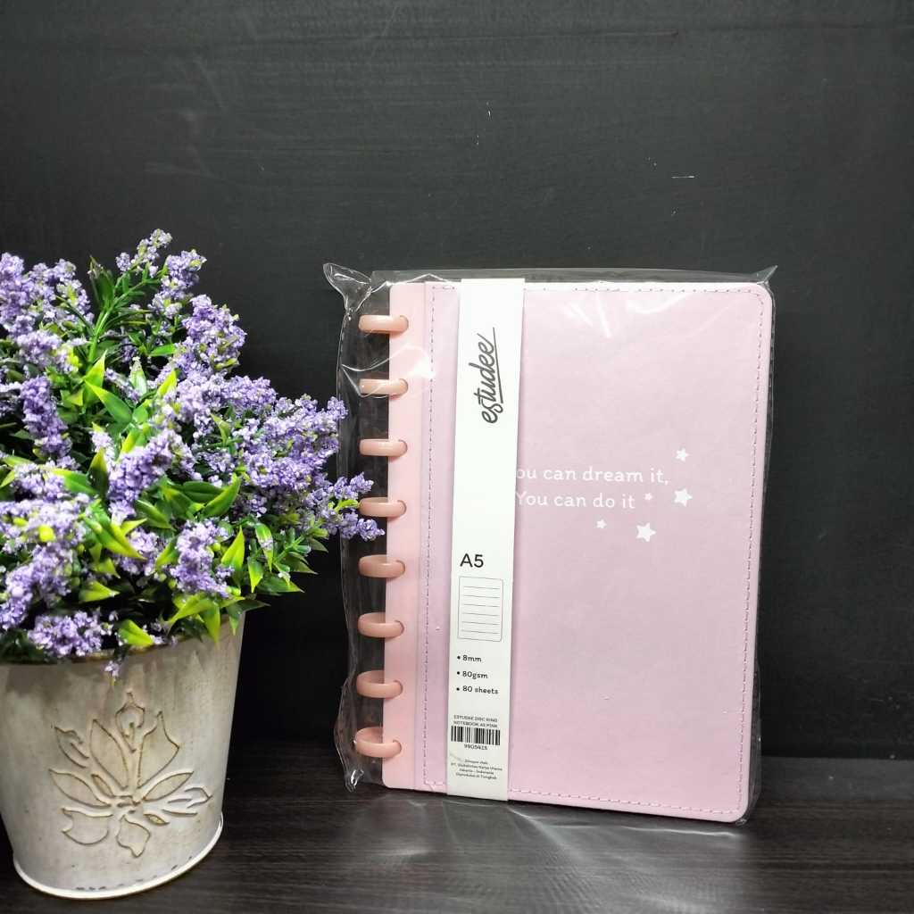 

GRAMEDIA KEDIRI - ESTUDEE DISC RING NOTEBOOK A5 PINK