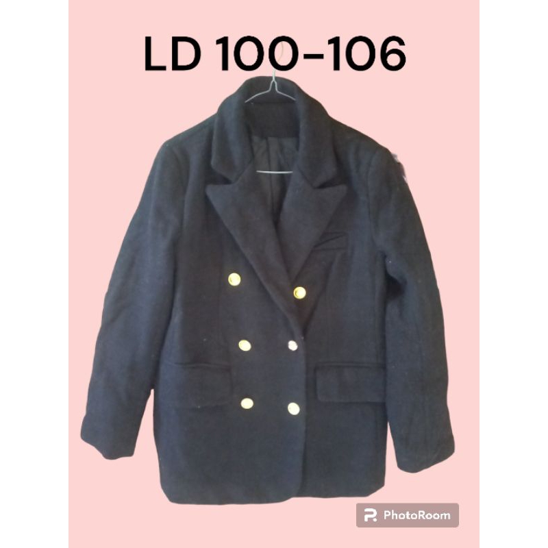 BLAZER SEMI TWEED POLYESTER JUMBO BIG SIZE BLAZER HITAM PREMIUM BESAR JUMBO BIG SIZE