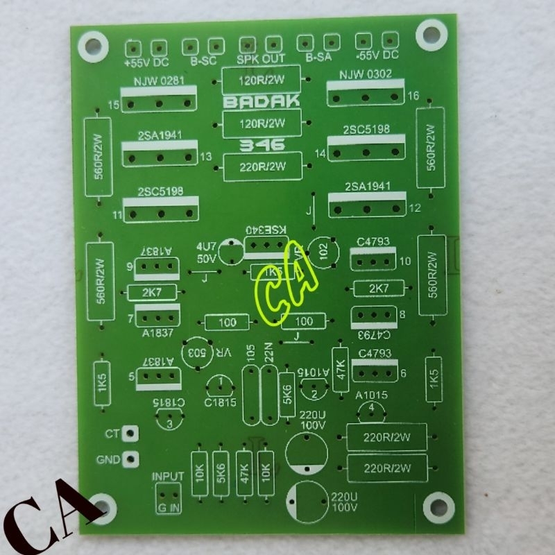 PCB DRIVER POWER AMPLIFIER 1500W NKRI BADAK NKRI RHINO