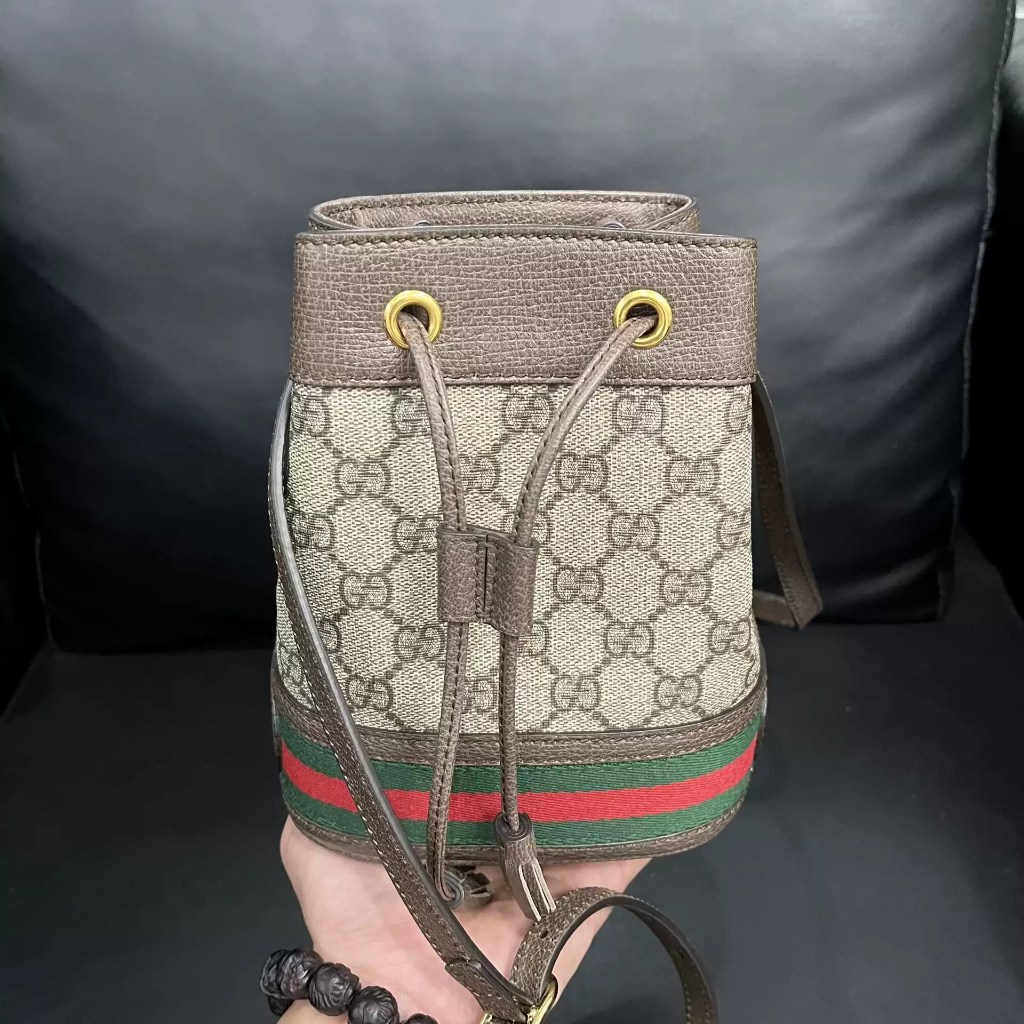 （550620）Tas serut GUCCI Ophidia GG/tas ember/tas selempang/tas bahu/tas wanita