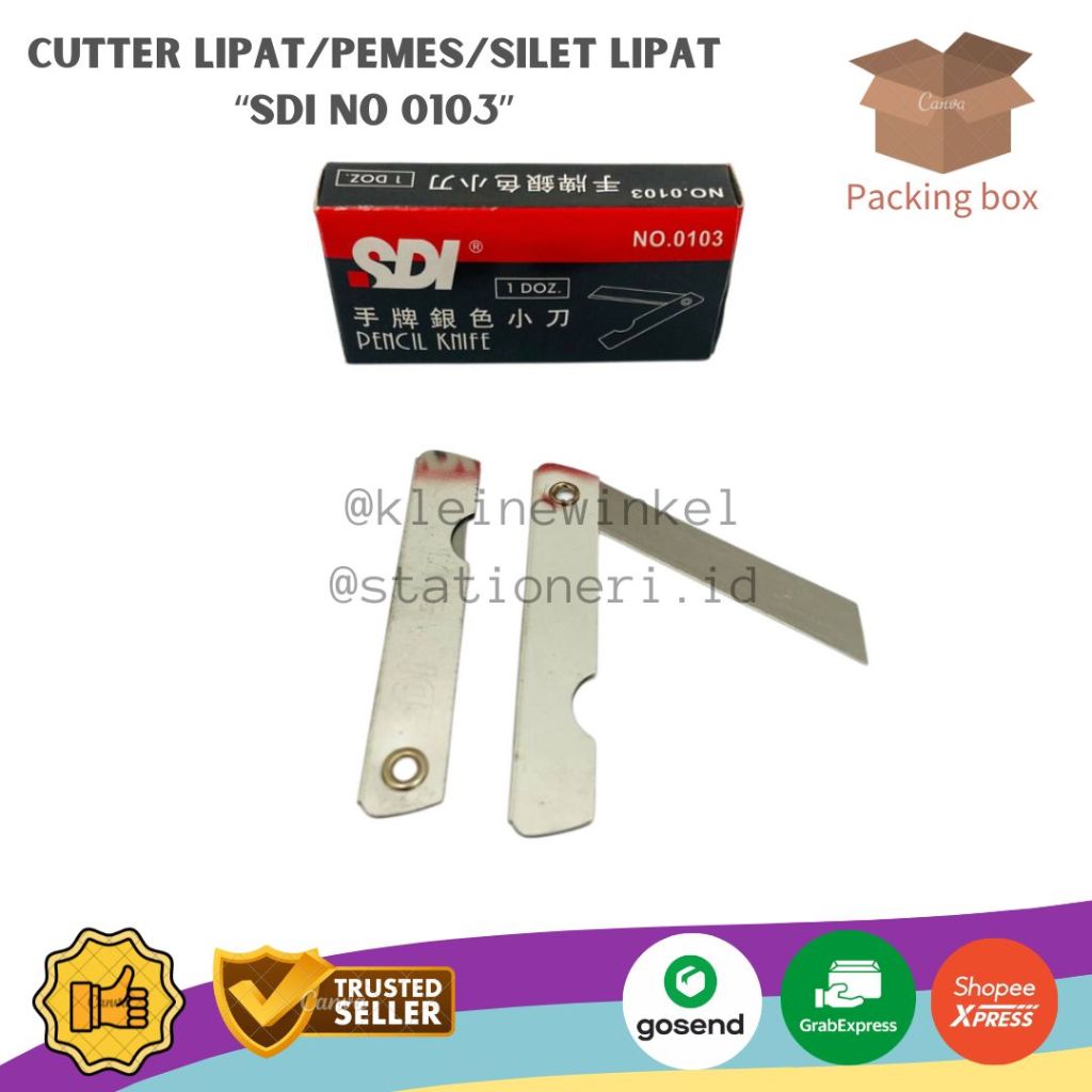 

CUTTER LIPAT/PEMES/SILET LIPAT / PENCIL KNIFE SDI 0103 [ 1 PCS ]