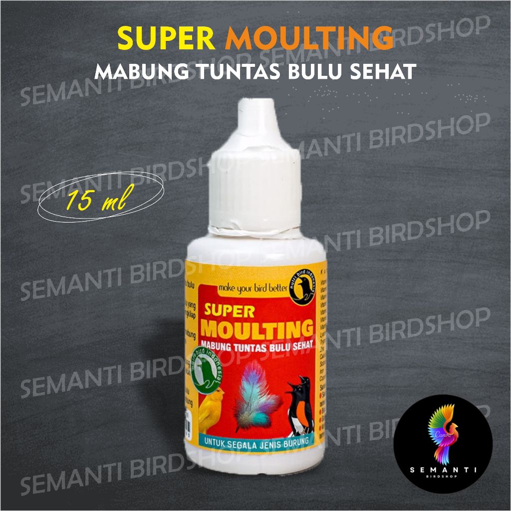 JUAL SUPER MOULTING NUTRIBIRD VITAMIN OBAT BURUNG MABUNG NGURAK NYULAM RONTOK BULU ANTI MACET STRES