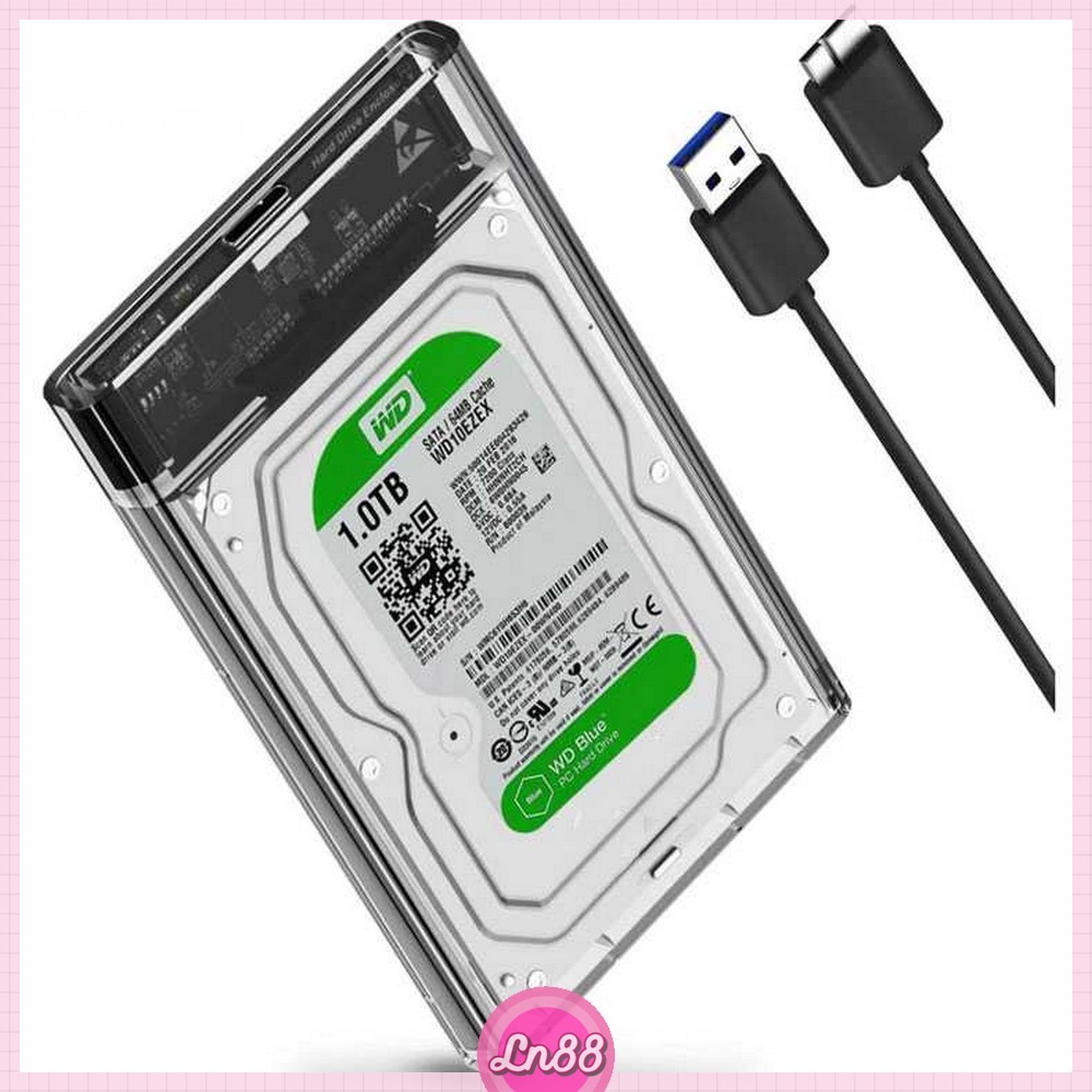 Hard Drive HDD SSD 2.5 Inch Enclosure USB 3.0 to USB Micro B 3.0