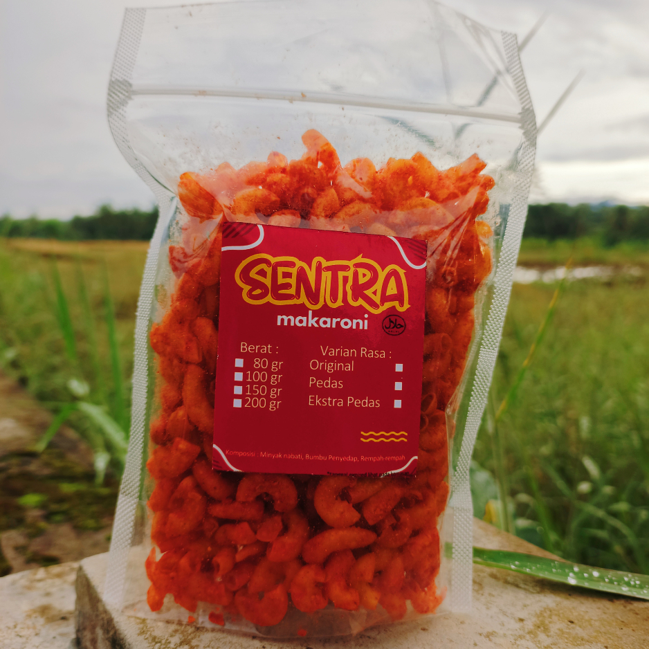 

Makaroni Pedas Kriuk Kemasan (200gr)