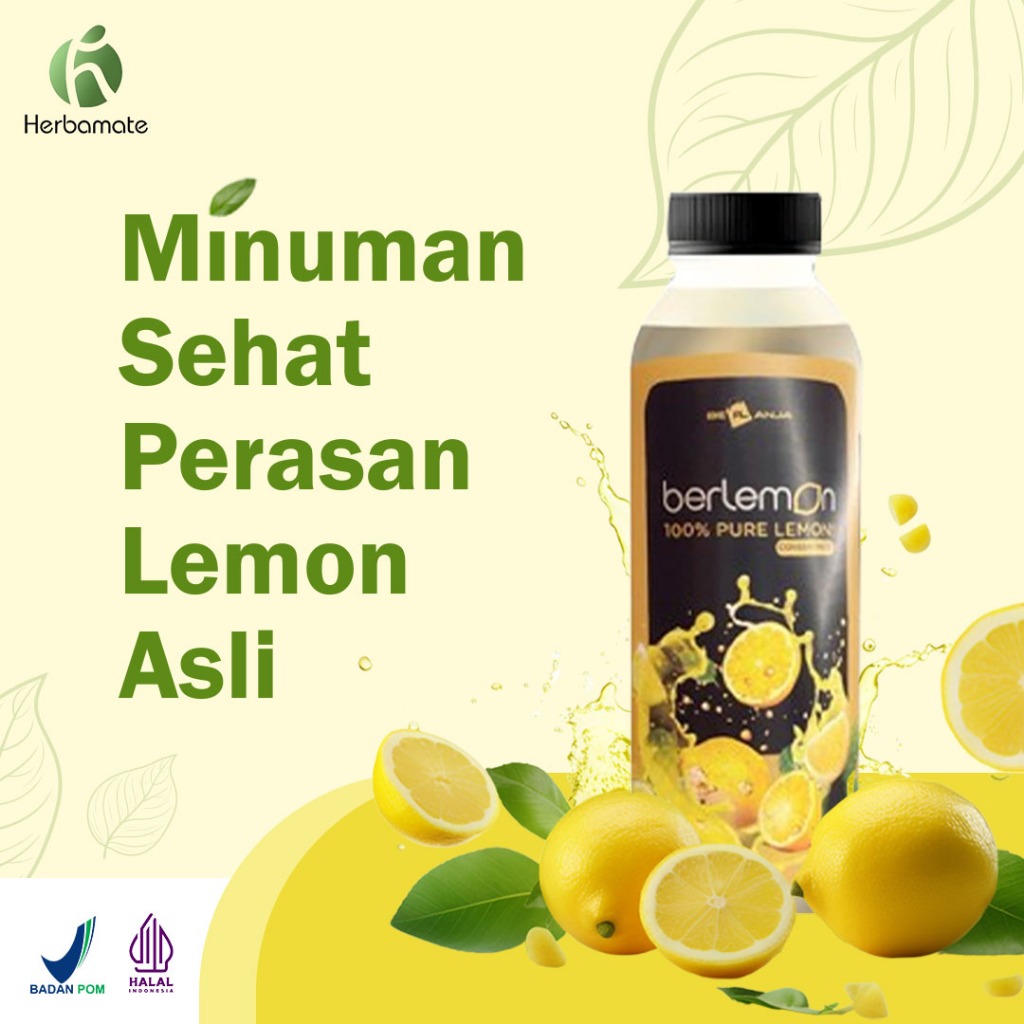 

Berlemon Minuman Diet Herbal Halal Pure Lemon 500ml Asli BPOM