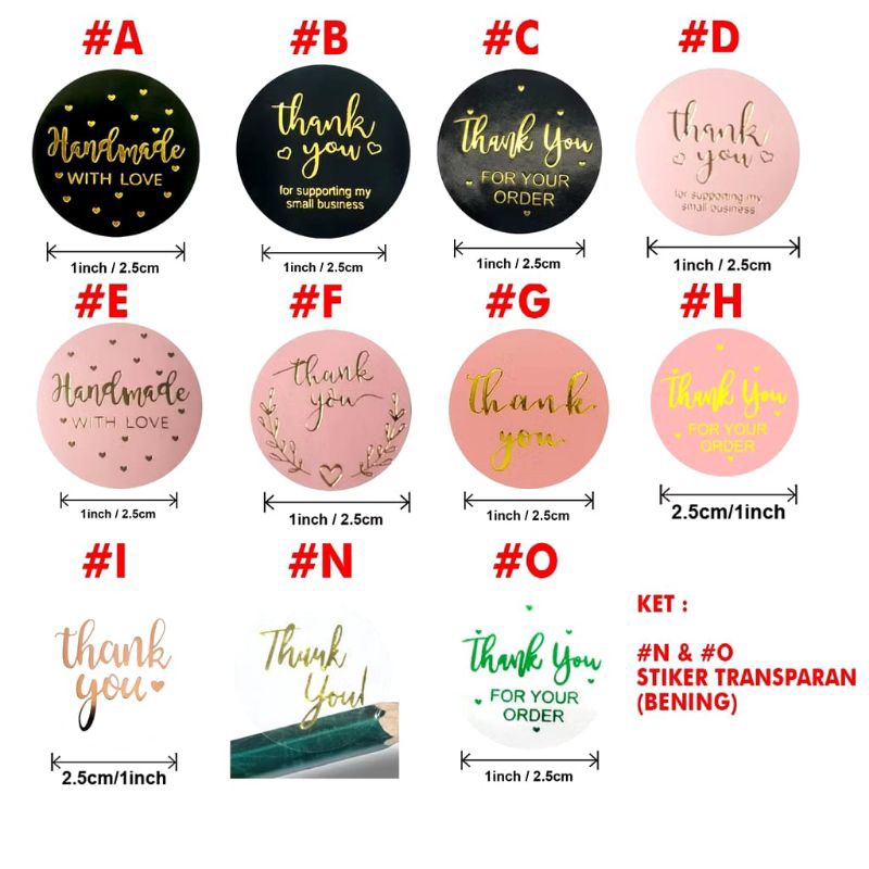 

Sticker Thank You ISI 50PCS Sticker Label Makanan Sticker Toples Sticker Hampers Sticker Kemasan Sticker Handmade With Love Sticker Label Kemasan Label Hampers Label Thank You Tempelan Hampers Tempelan Toples