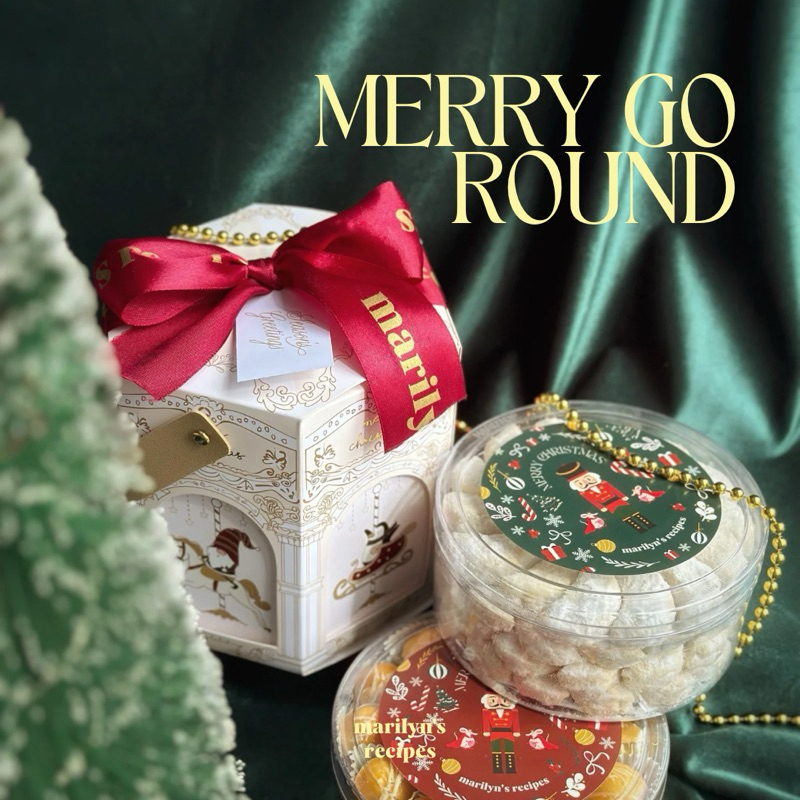 

MERRY GO ROUND — Marilyn’s Recipes Hampers christmas Natal 2 Jar 500gr Kue Kering Lebaran Nastar Lumer Putri Salju Kastengel Premium Wijsman
