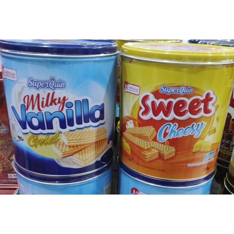 

Superquin wafer kaleng vanilla & cheese 300gr ic