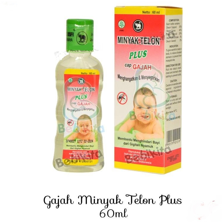 MINYAK TELON PLUS CAP GAJAH 60 ML / MINYAK TELON CAP GAJAH 60 ML