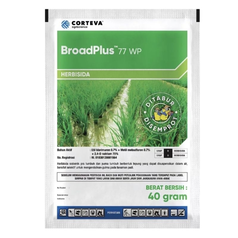 Broadplus 77 WP/Ally plus (40 gr) | Obat Rumput Sawah