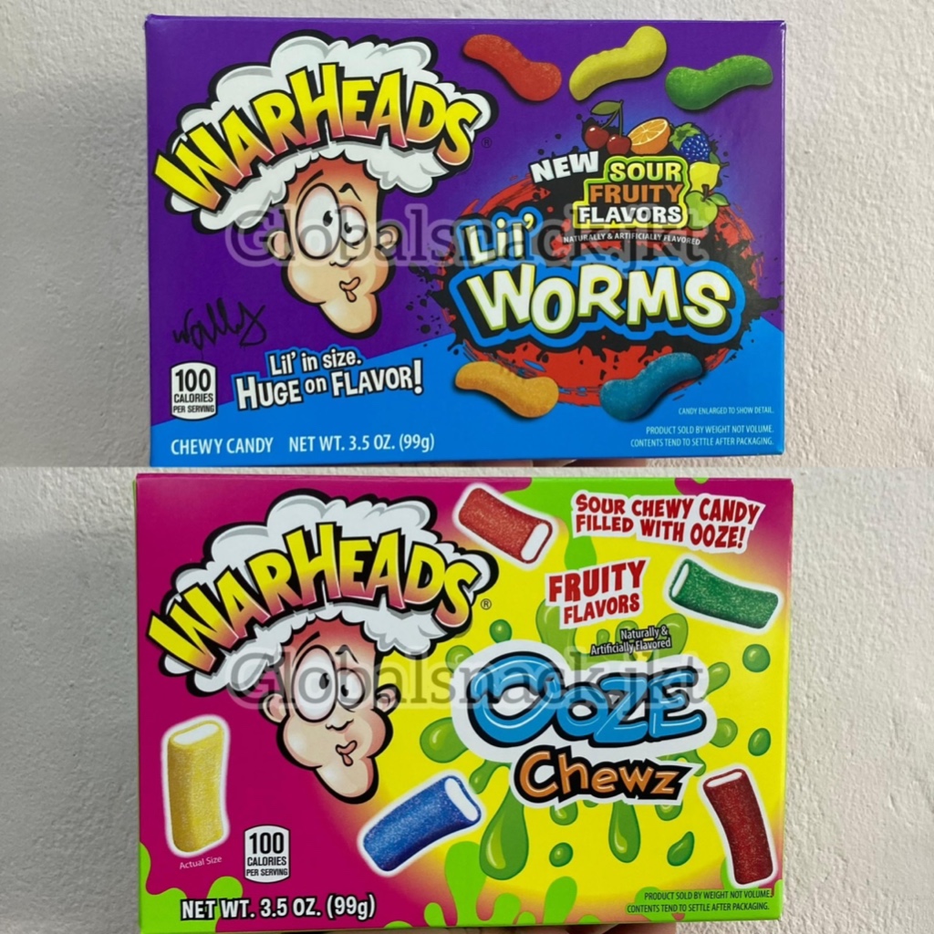 

WARHEADS LIL WORMS NEW SOUR FRUITY / WARHEAD FRUITY
