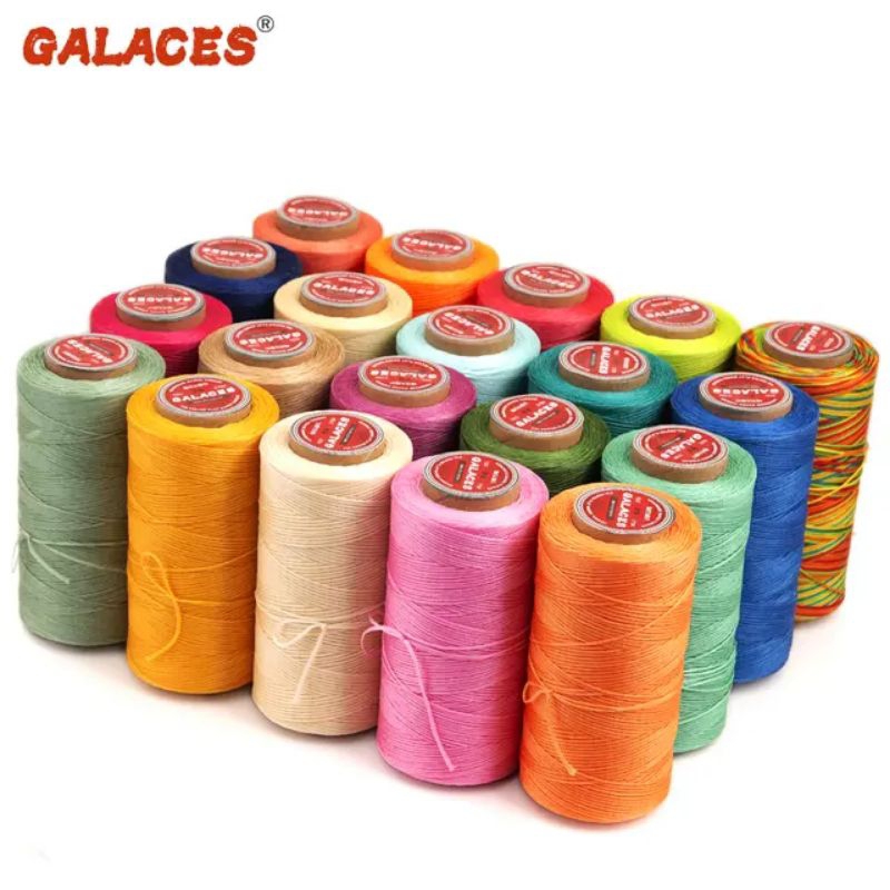 Benang Jahit Kerajinan Kulit Galaces - Waxed Thread Hand Stitching Leathercraft 150D 0.8mm 260m