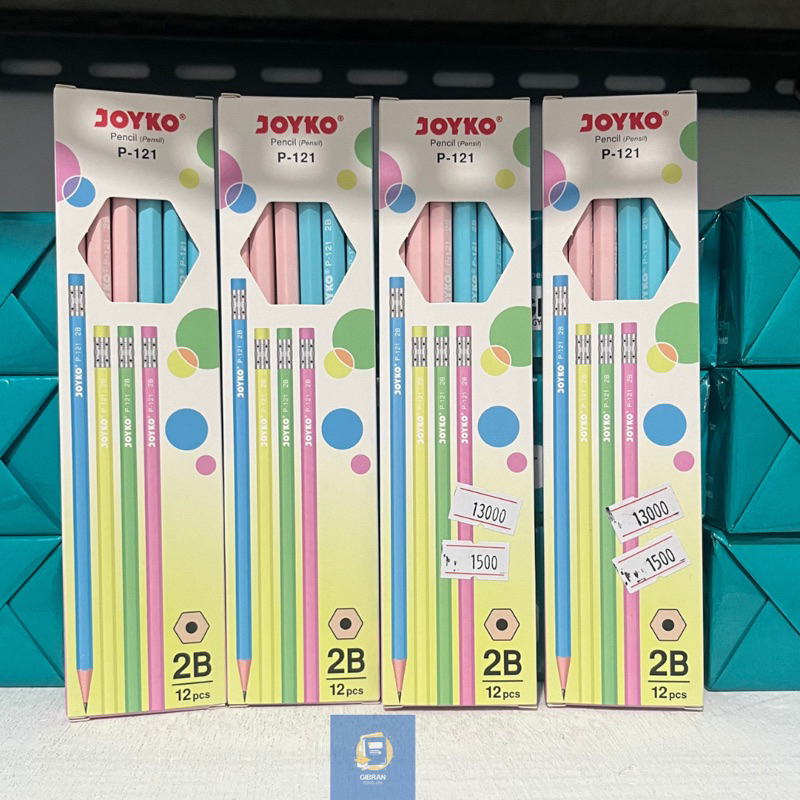 

PENSIL JOYKO 2B P-121 1Box (ISI 12PCS)