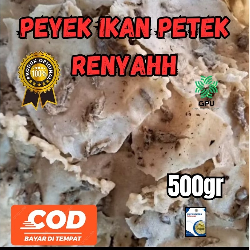 

peyek ikan petek 500gr gurih renyah