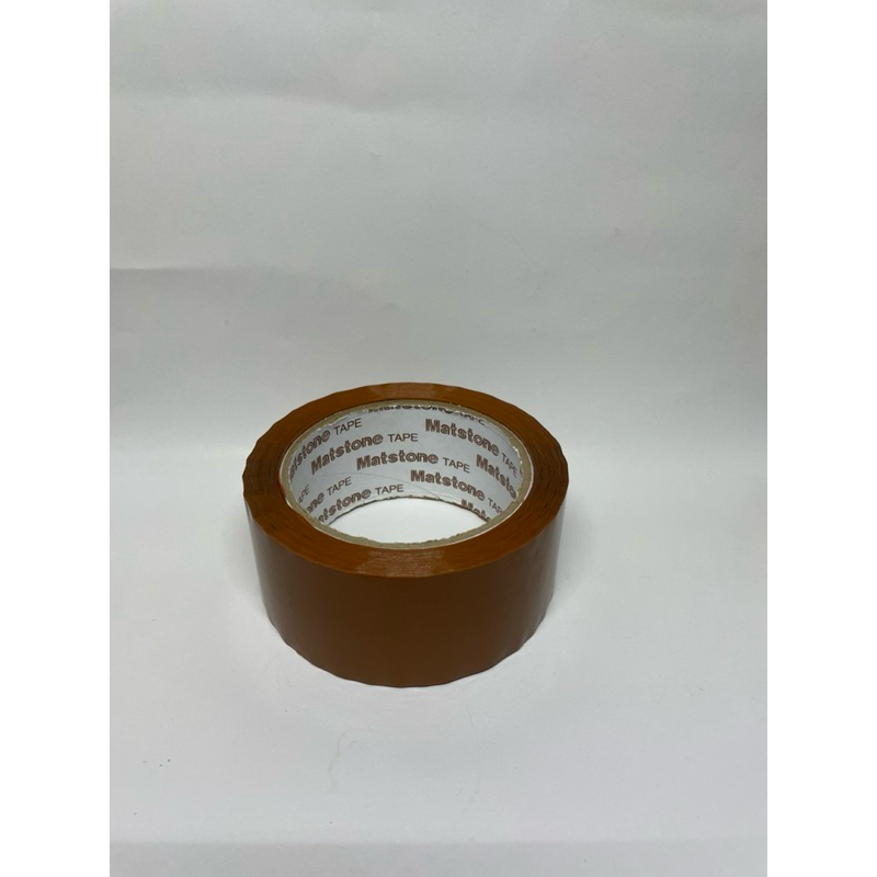 

[omahpacking]MATSTONE TAPE/lakban bening coklat 45MMx100yard/Matstone tape/perekat/lakban bening coklat/alat packing