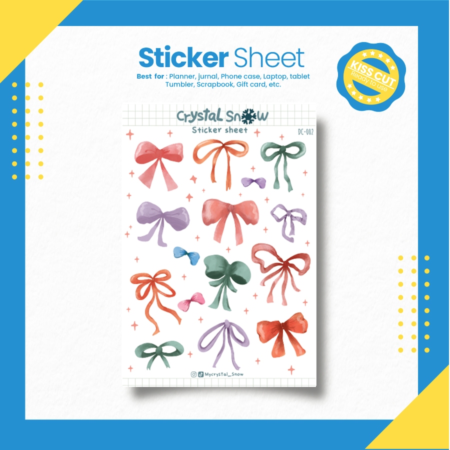 

Sticker Deco Pita/Ribbon Ornament Sticker Sheet [DC-002]