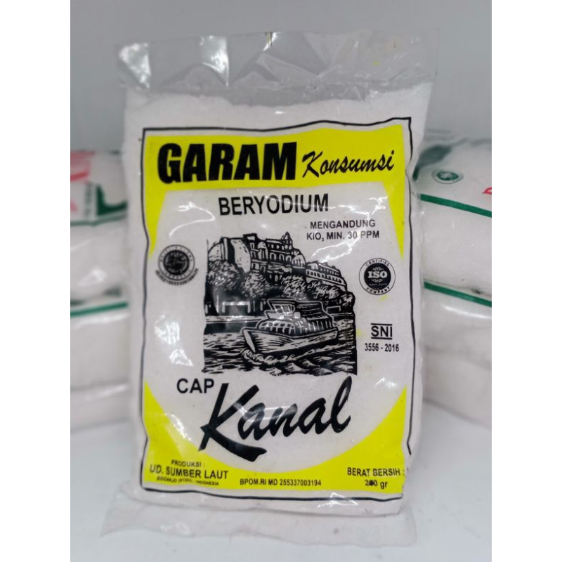 

Garam Konsusi Beryodium Cap Kanal (kemasan 200 g)