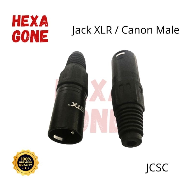 Jack XLR Canon Male Cowo STX