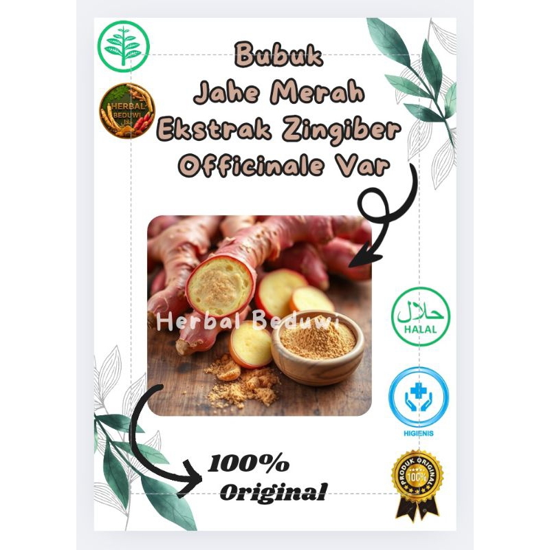 

Bubuk / Serbuk Jahe Merah Termurah || 250 Gram || 100% Alami