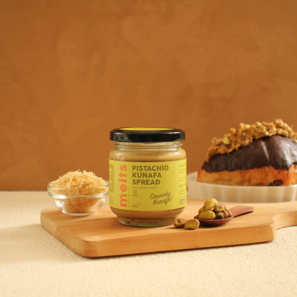 

GFD Melts Spread 200g - Pistachio Kunafa Almost Dark Chocolate Finally Dark Chocolate Chocolate