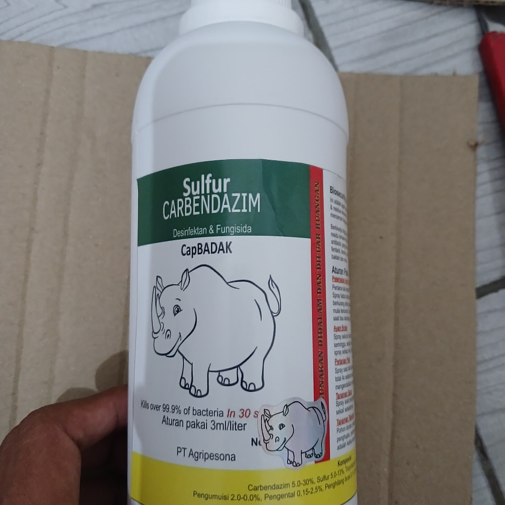 Disinfektan Cap Badak Sulfur Carbendazim 500ml
