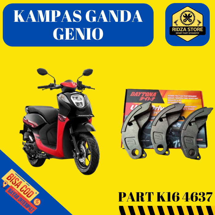 Kampas Ganda Racing Daytona Honda Genio Original 4637
