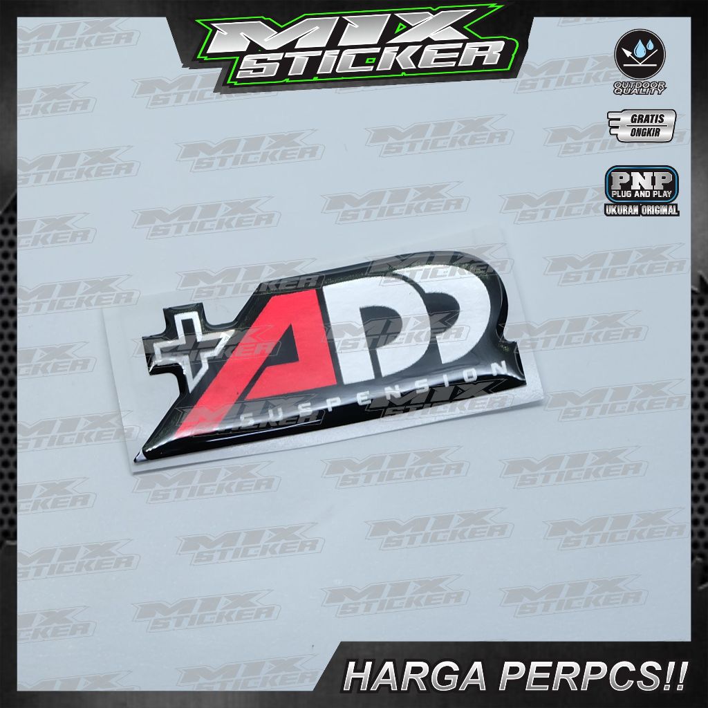 emblem timbul add suspension / sticker timbul add suspension / sticker shock add suspension 3D