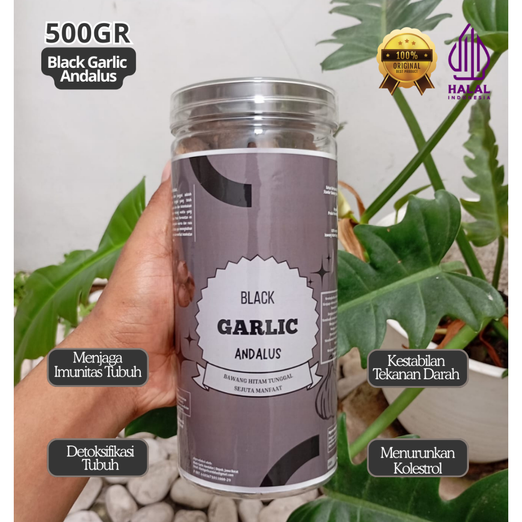 

Black Garlic Andalus (BAWANG HITAM TUNGGAL) 500gram | Untuk Kesehatan - 100% Original & Fresh