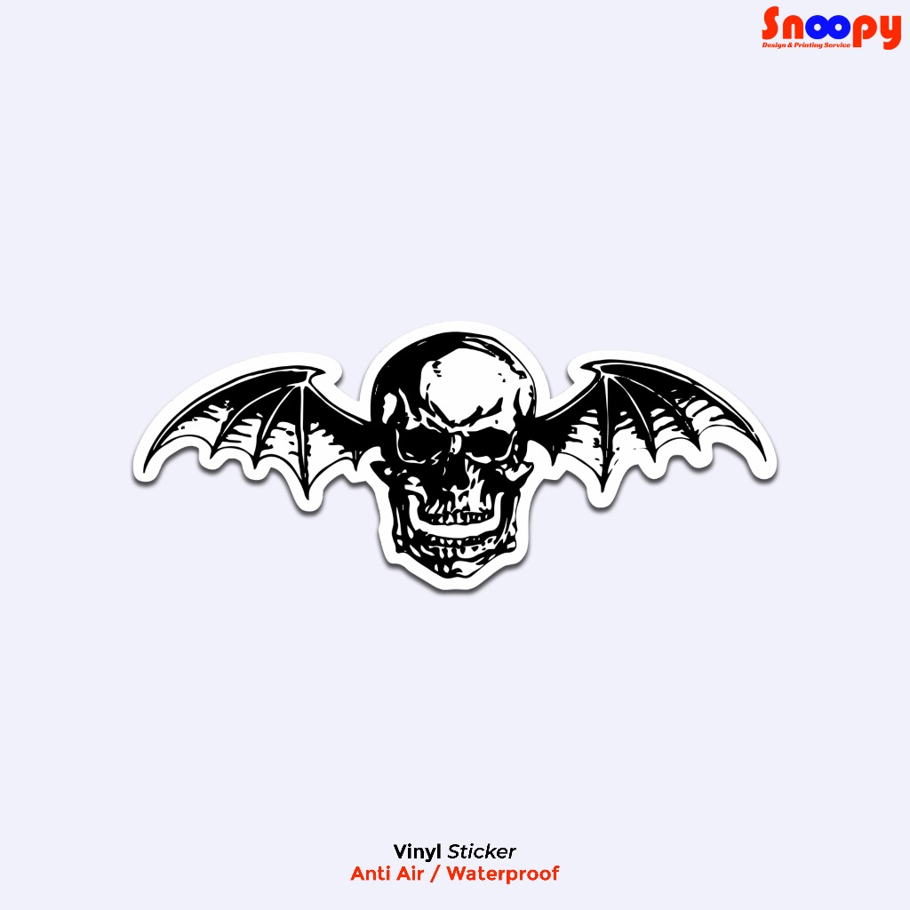 

Sticker Logo Band Punk A7X Tahan Air Stiker Avenged Sevenfold Satuan