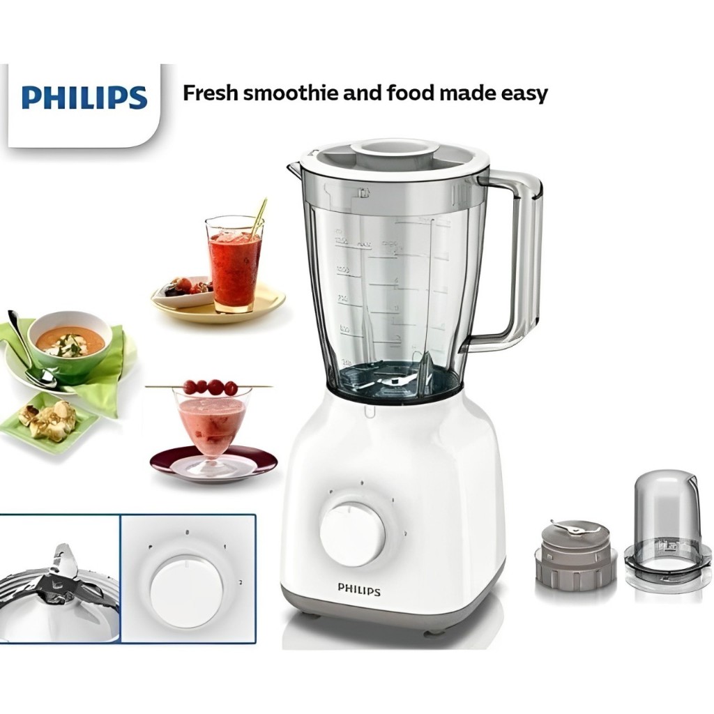 PHILIPS Blender Kaca Philips HR2106 1,5L 2IN1 / Blender Philips HR 2106 Glass Blender Philips HR2106