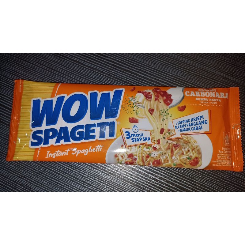 

Wow Spageti | Kuning/ Carbonara Creamy (Cabai Terpisah)