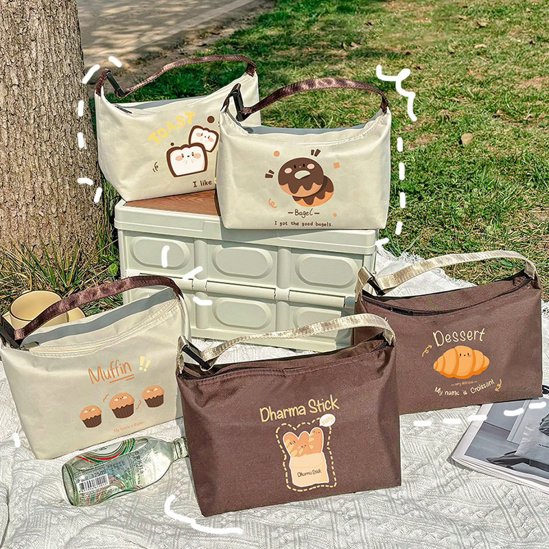Tas Bekal Kantor Lunch Bag Anak Sekolah Lucu Besar/Tas Kotak Makan Siang Aesthetic Cantik