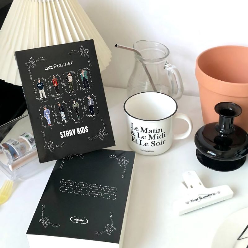

notebook planner 2025 kpop nct enhypen seventeen stray kidz txt treasure